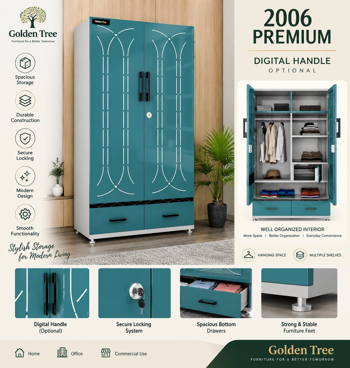 2006 Premium 2 Door Wardrobe